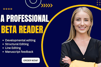 alpha or beta read your book, story, or novel, non english speaking editor