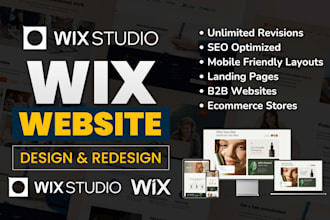 develop and design wix studio website