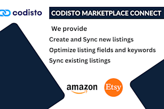 sync etsy and amazon listings via codisto marketplace connect integration