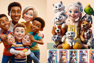 design a professional children storybook, book illustration and book cover