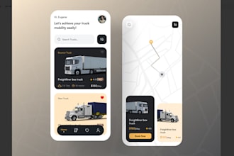 get you transportation website, truck booking app, logistics, fleet tracking app