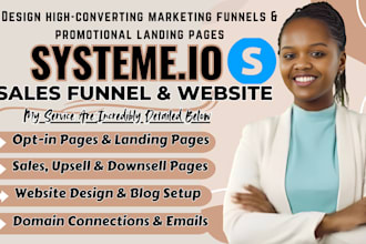 design systeme io website, systeme io landing page, sales funnel systeme io blog