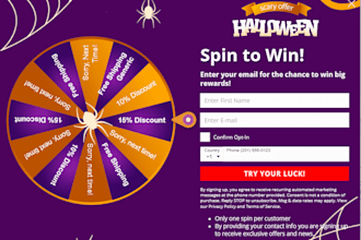 create any spin wheel popup for your website