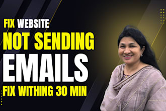 solve your website not sending email , mail issue , SMTP