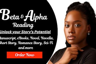 romance beta reader, alpha reader, fantasy,  sci fiction developmental editor