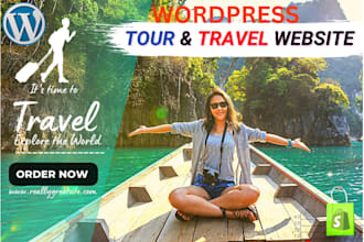 build travel agency website, tour, tourism website, travel website in wordpress