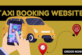 design taxi booking website, booking website,  limo, chauffeur, limousine