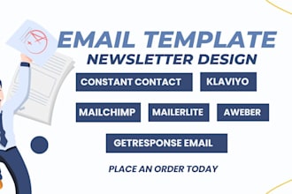 do email marketing in klaviyo, mailchimp, constant contact, active campaign zoho