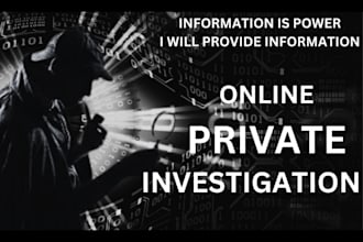 do a background check and investigation of persons and companies in worldwide