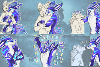 draw telegram stickers furry character furry art nsfw stickers animated stickers