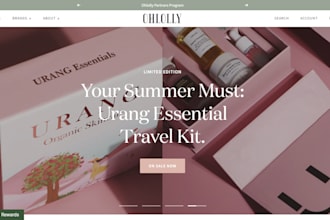 design korean skincare shopify website cosmetic spa beauty products dropshipping