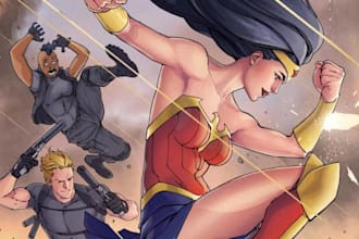 draw comic book art and comic book