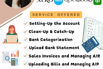 do your bookkeeping by using xero or quickbooks accounting software