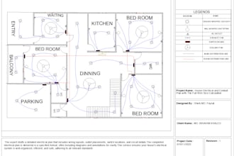 do detailed electrical designs, including lighting, load calculations