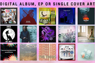 design your digital album, ep or single cover art