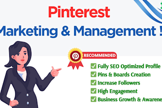 manage pinterest marketing with seo optimized pins and board
