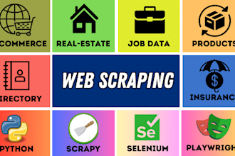 do website data scraping, web scraper and data scraper
