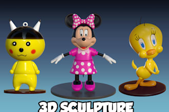 sculpt 3d models of characters