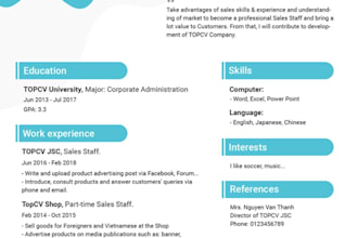 write your atractive resume