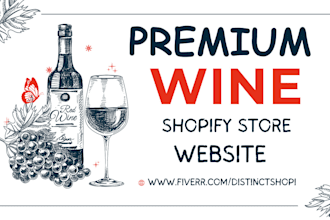 design shopify wine store liquor beverages coffee grocery shopify store website