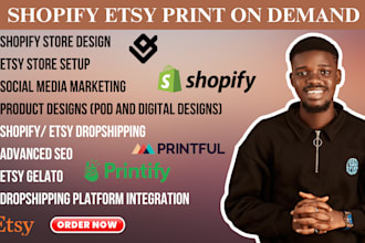 shopify print on demand website, shopify website, shopify pod, shopify etsy pod