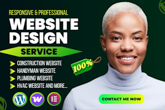 construction website hvac, roofing, solar website construction plumbing website