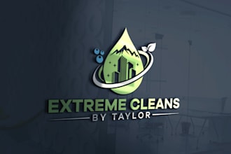 design a cleaning services logo for window, laundry, carpet, and house cleaning
