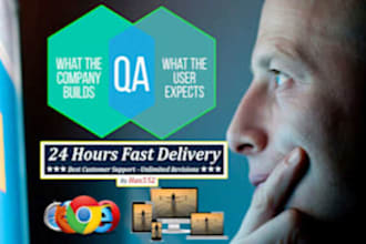 qa testing for your app, website , games, and report bugs
