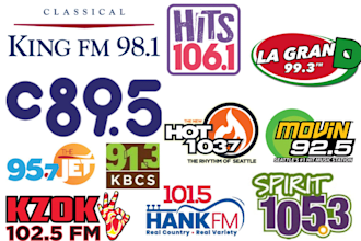 promote and play your hip hop, rock, jazz, classic, rnb song on seattle radio