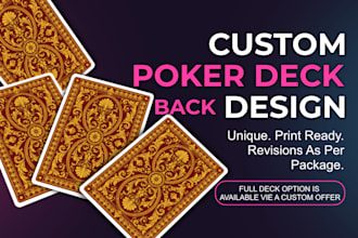 design a custom poker card back for your deck