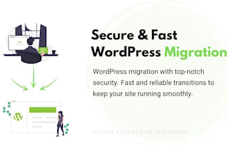 migrate wordpress website in 24 hours, secure with free SSL, cloudflare and CDN