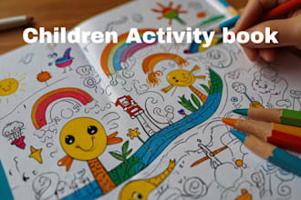 do kids activity book, worksheet, kdp coloring book, and children book