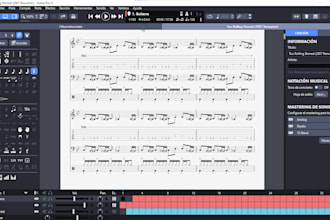transcripción de partituras musicales