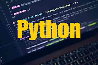 design your algorithms and any python programming task