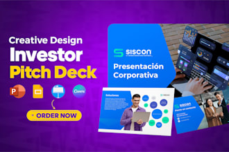 design a professional company profile presentation