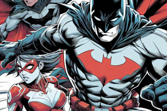 create superhero character for comics cartoon