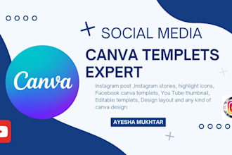 design your canva templets for your social media posts