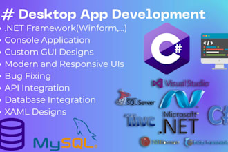 develop modern windows forms or wpf desktop application