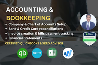 do bookkeeping and accounting in quickbooks online xero and wave