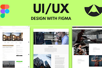 design an appealing and modern website UI UX design in figma