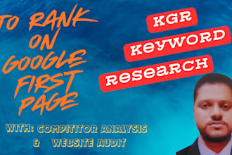 do long tail kgr keyword research, website audits, and competitor analysis