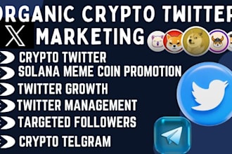 get real crypto token investors, crypto twitter marketing, telegram promotion
