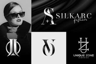 design luxury fashion apparel brand or monogram clothing logo
