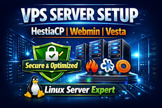 install vps hosting panel hestiacp, webmin or vesta