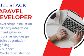 develop PHP laravel website and fix php laravel bugs