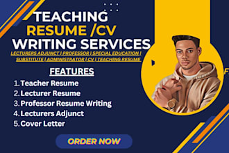 write effective teacher resume, adjunct instructor, lecturer cv, professor,