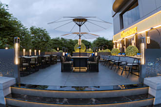 do restaurant and cafe rendering