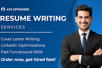 write professional resume, cover letter and linkedin