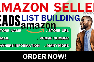 deliver valid amazon sellers leads of ecommerce store owner leads generation