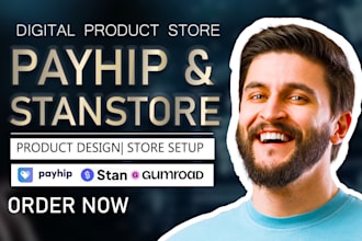setup gumroad payhip stanstore ebook etsy digital product membership website